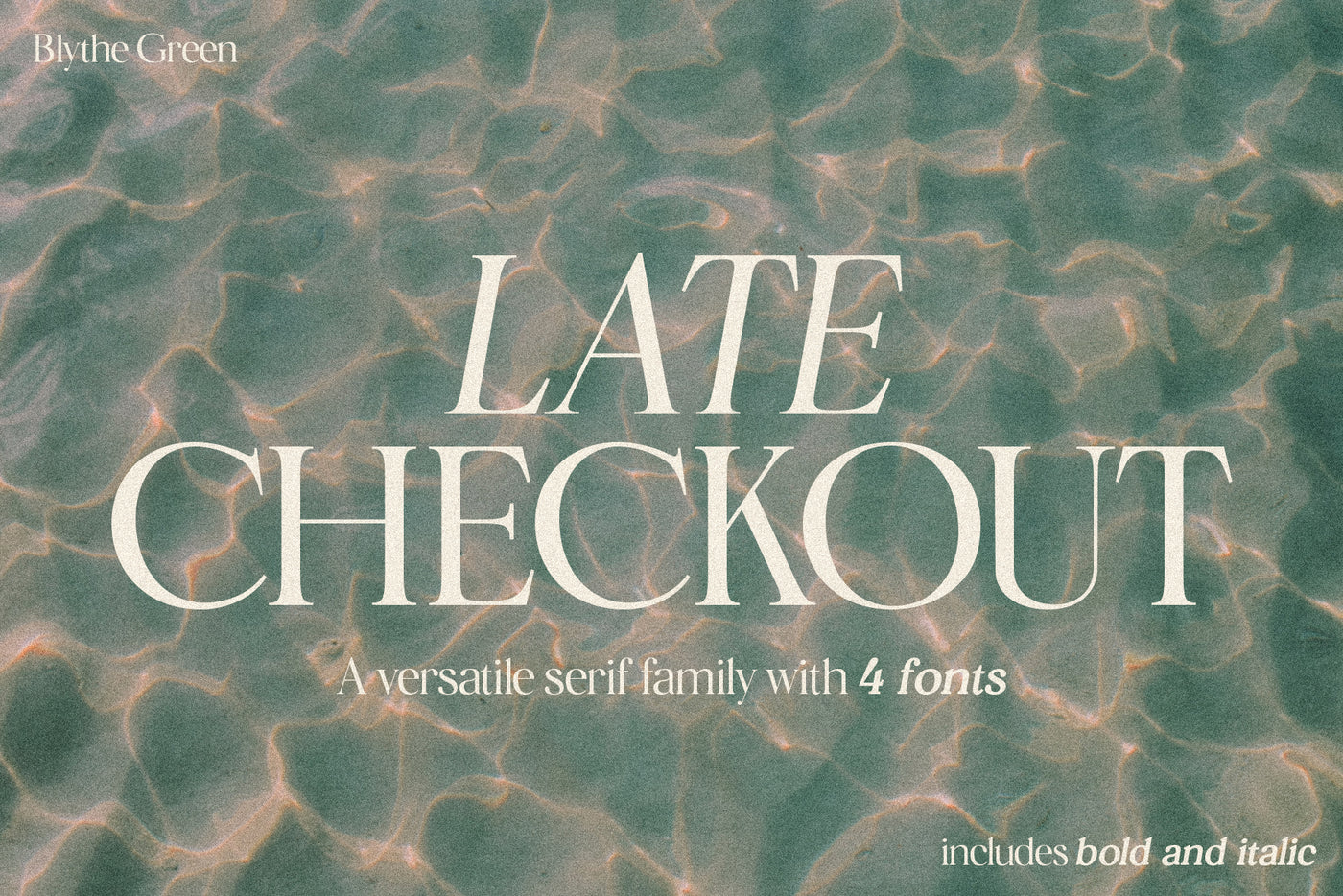 Late Checkout Serif Family